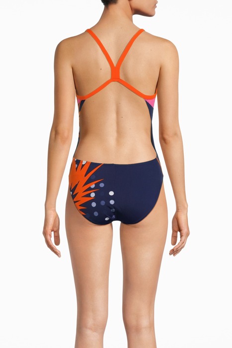 W LIKE ONE PIECE CHALLENGE BACK FL NAVY,MANGO 2