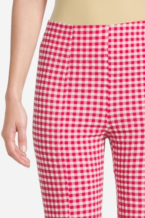 STRETCH SEERSUCKER CROPPED PANTS LOVE POTION 4