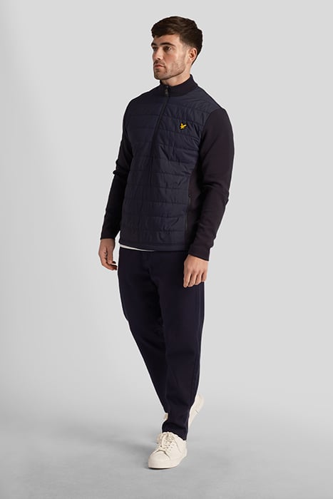BAFFLE QUILTED QUARTER ZIP MIDLAYER DARK NAVY 4