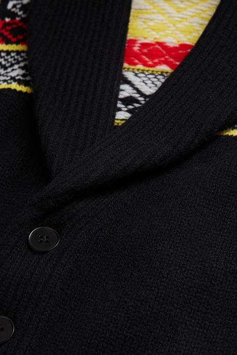 CARGIDAN COL CHALE JACQUARD BLACK / RED / YELLOW 8