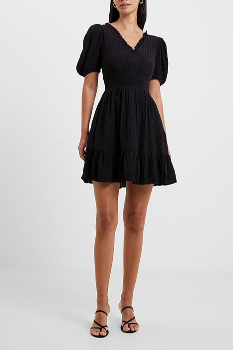 BIRCH PUFF SLEEVE DRESS BLACK 2