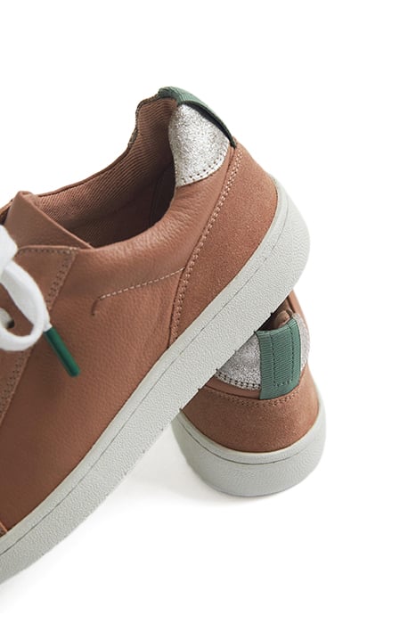 LEATHER SUEDE TRAINER LIGHT PINK 4