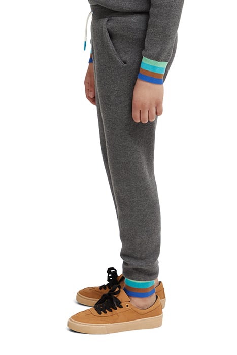 BOYS KNITTED SWEATPANTS CONTAINS ORGANIC COTTON ANTRA MELANG 6