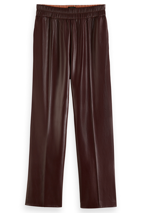 ESTELLE - FAUX LEATHER JOGGER BORDEAUX 4