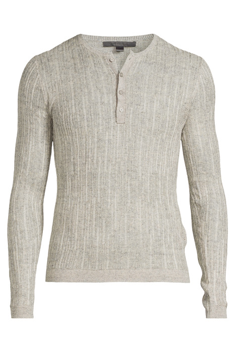 WILLIAM SLIM FIT HENLEY WITH MISS AND TU GREY MIST 3