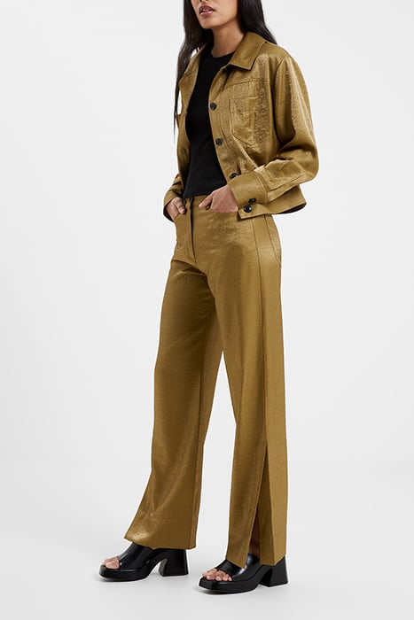 CAMMIE SHIMMER TROUSERS BROWN 7