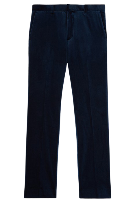 PANTALON COSTUME VELOURS LISSE NAVY 3