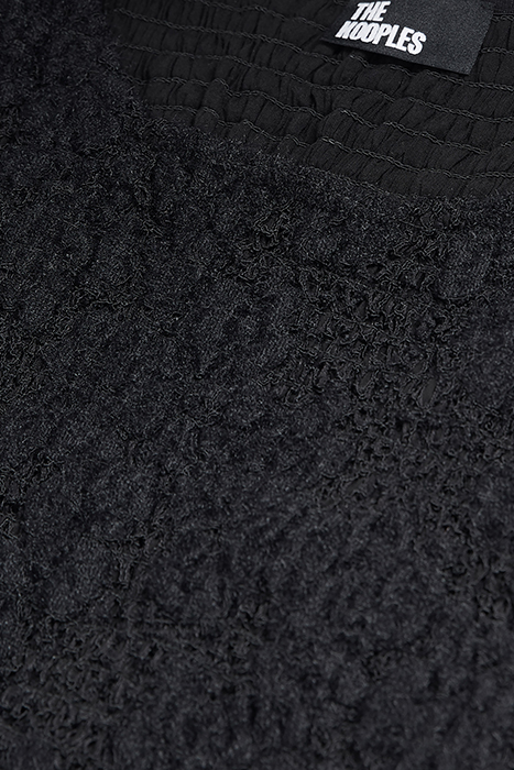 ROBE COURTE MANCHES LONGUES SMOCKEE BLACK 7