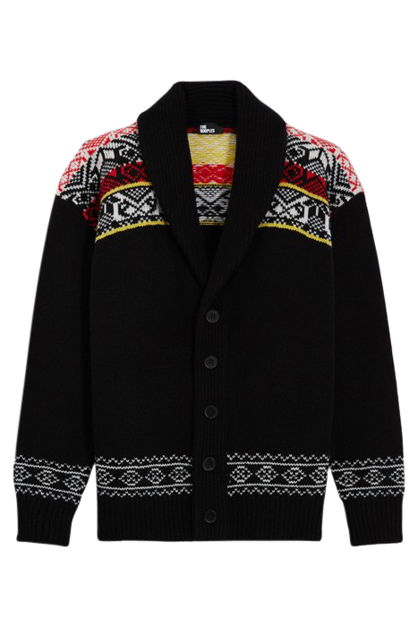 CARGIDAN COL CHALE JACQUARD BLACK / RED / YELLOW 5