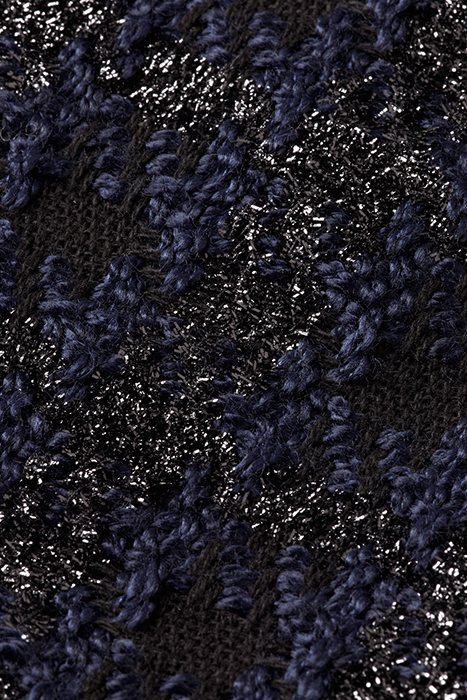 BOUCLE TWEED CHECK HIGH RISE MINI SKIRT NIGHT LUREX HOUNDSTO 9