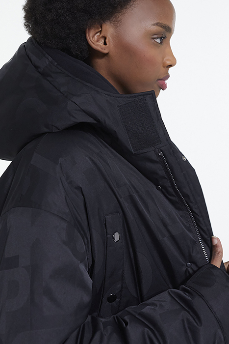 PARKA WITH FAKE SHEEP LINING BLACK 6