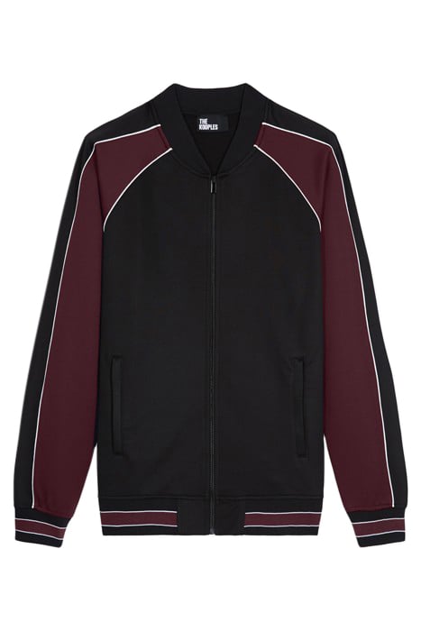 SWEAT ZIPPE AVEC MANCHES RAGLAN BURGUNDY 5