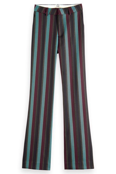 VIOLET - GLITTER STRIPE HIGH RISE FLARE PANT HERITAGE LUREX 4