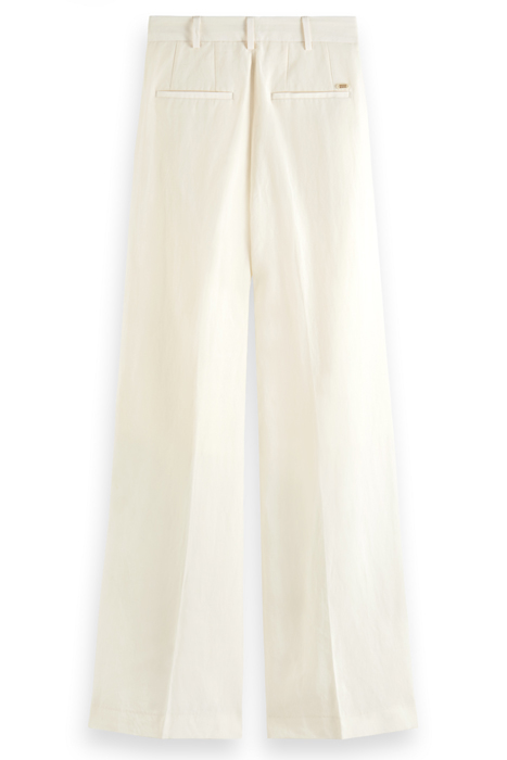 HANA - TAILORED HIGH RISE WIDE LEG PANTS ECRU 5