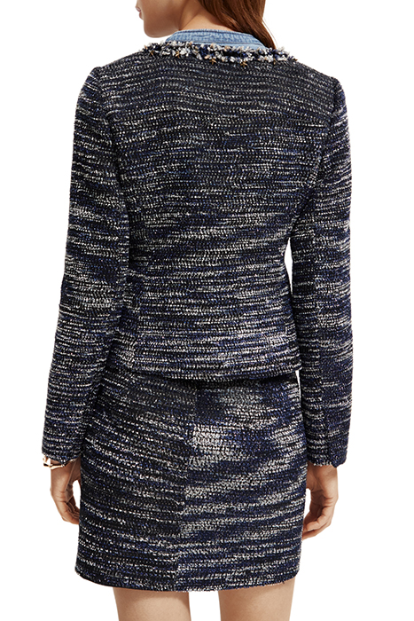 TWEED BLAZER WITH DECORATIVE TAPES NIGHT 2