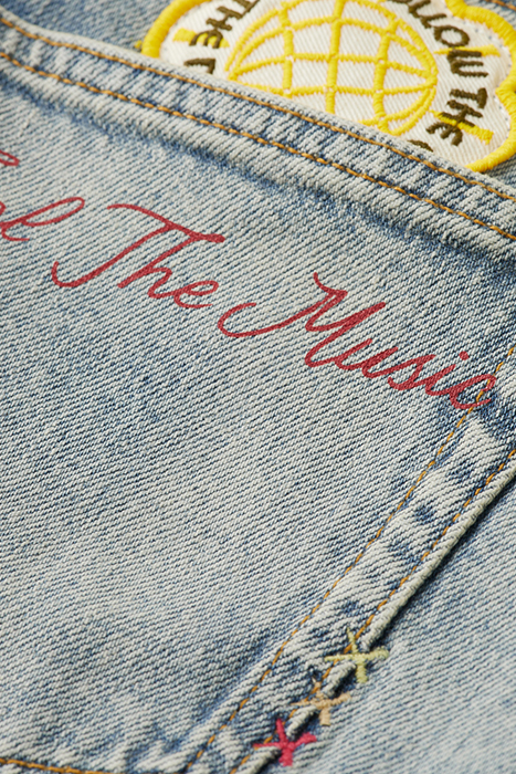 DENIM MINI SKIRT WITH PREMIUM WASH DANCE IT OUT 9