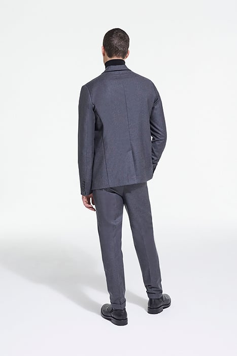 VESTE COSTUME EN LAINE POCHES RABATS GREY 4