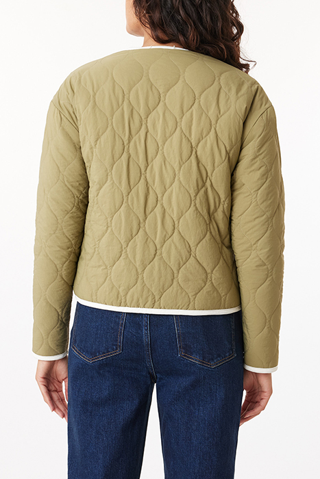 REVERSIBLE JACKET EGGNOG/OLIVE 2