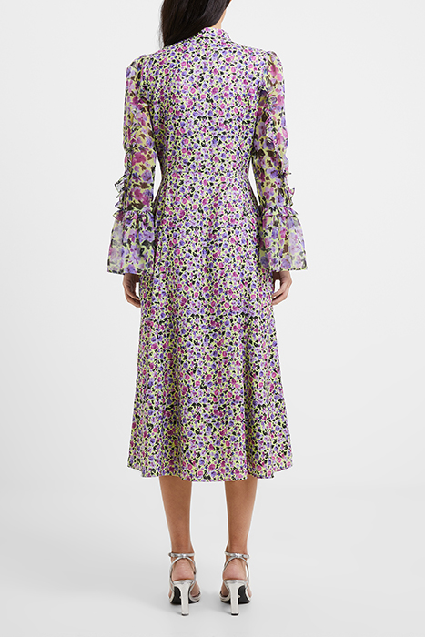 ALEZZIA ELY JACQUARD MIX DRESS GREEN 2