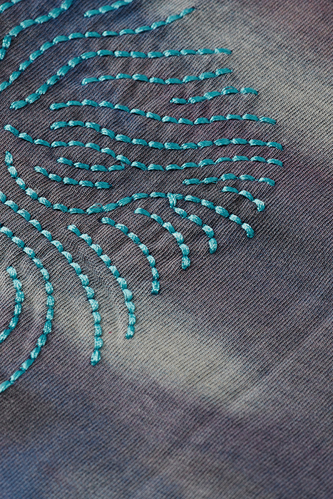 BLURRED LANDSCAPE ARTWORK T-SHIRT STEEL 8