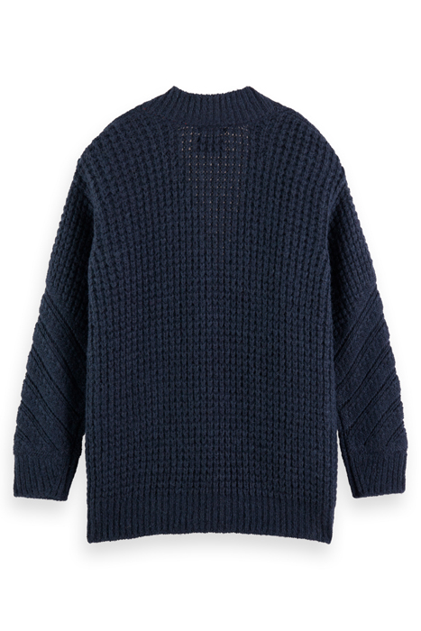 V-NECK OVERSIZED TEXTURED PULLOVER NIGHT 5