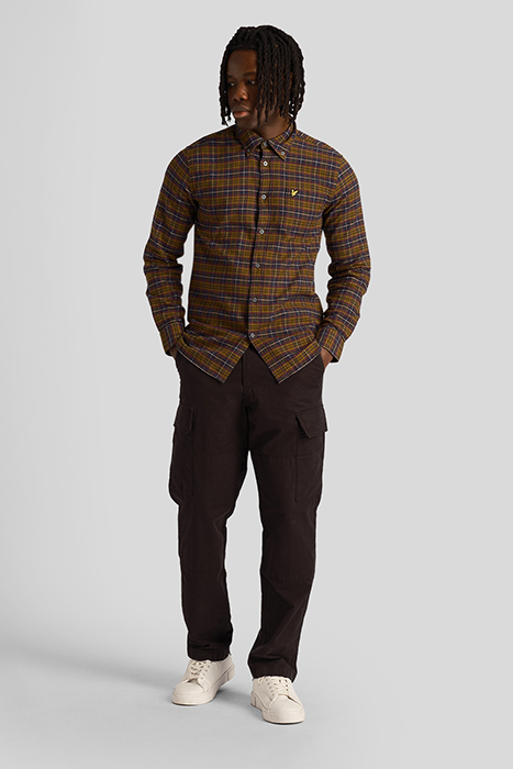 CHECK FLANNEL SHIRT GLENSHEE PLUM 3