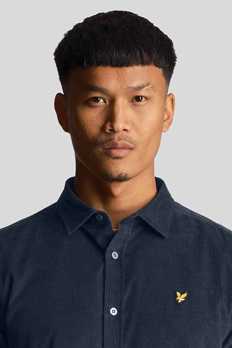 NEEDLE CORD SHIRT MUDDY NAVY 5