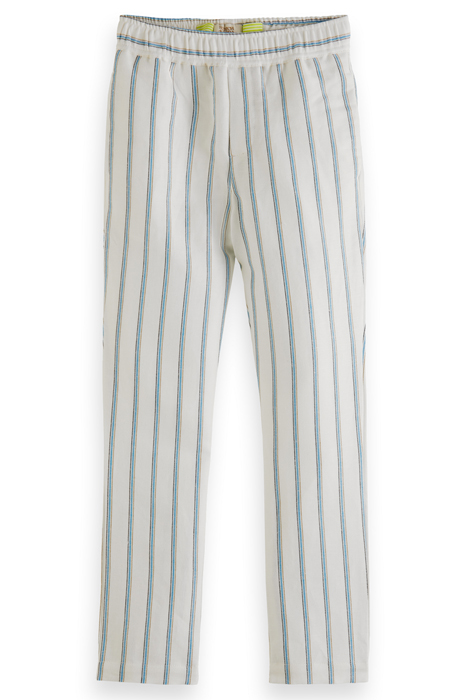 BOYS RELAXED SLIM FIT- ELASTICATED WAISTBAND LINEN PANTS MIN 4