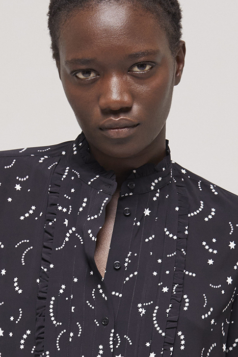 CHEMISE IMPRIMEE COMETE BLACK WHITE 6