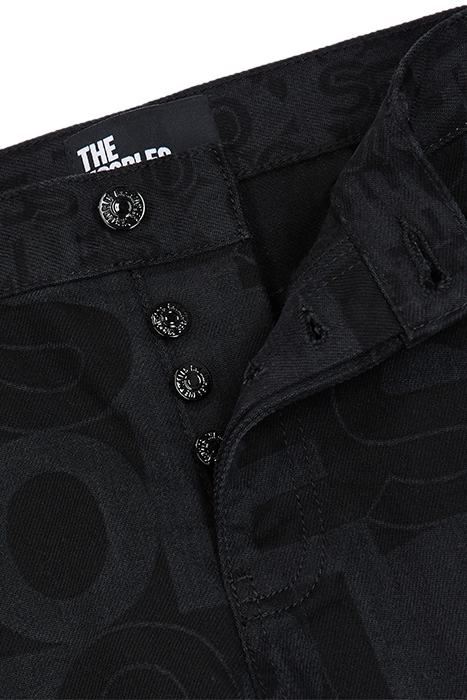 JEAN DROIT LOGO BLACK WASHED 4