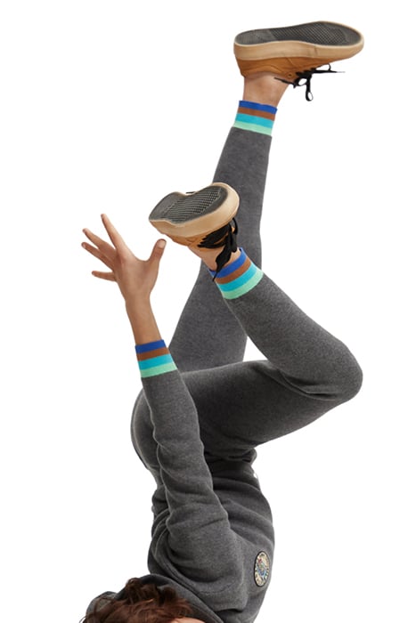 BOYS KNITTED SWEATPANTS CONTAINS ORGANIC COTTON ANTRA MELANG 9