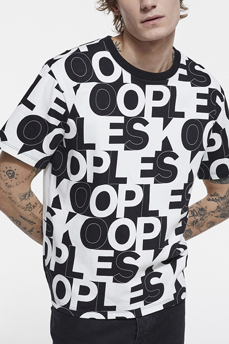 T SHIRT MONOGRAMME BLACK / WHITE 4