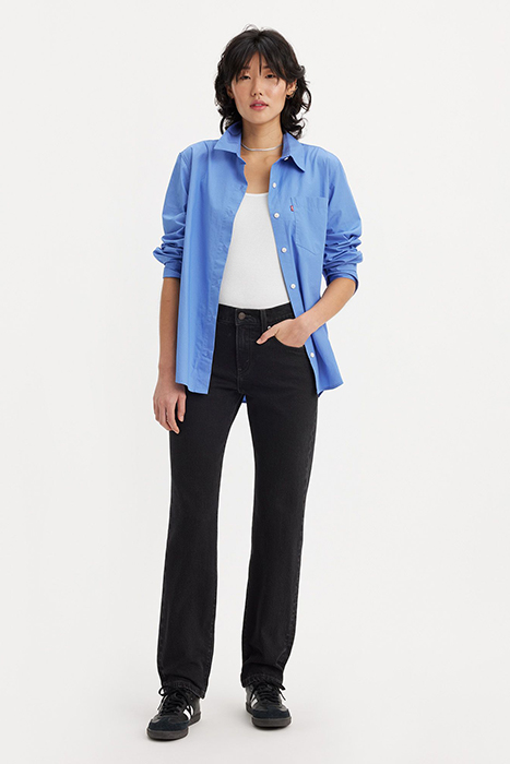 MIDDY STRAIGHT JEANS BLACK 5