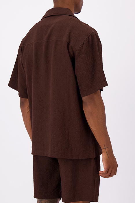 MONO RELAX SHIRT BROWN 5