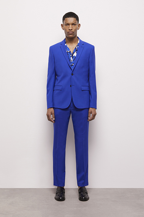 VESTE DE COSTUME COL TAILLEUR BLUE BRUT 2