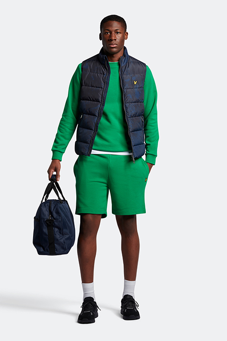 SWEAT SHORT GRID GREEN 4