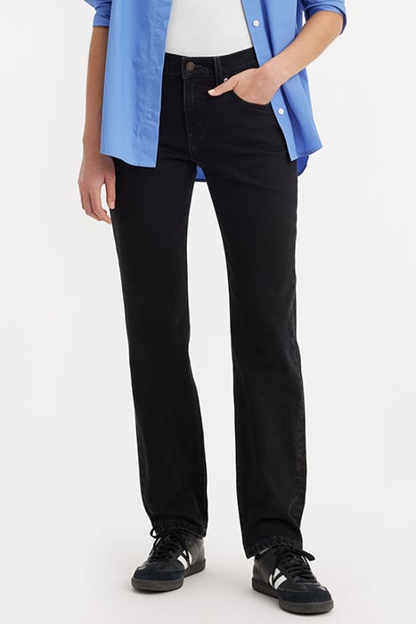 MIDDY STRAIGHT JEANS BLACK 1