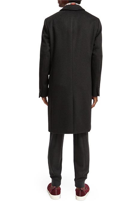CLASSIC WOOL BLEND OVERCOAT CHARCOAL MELANGE 3