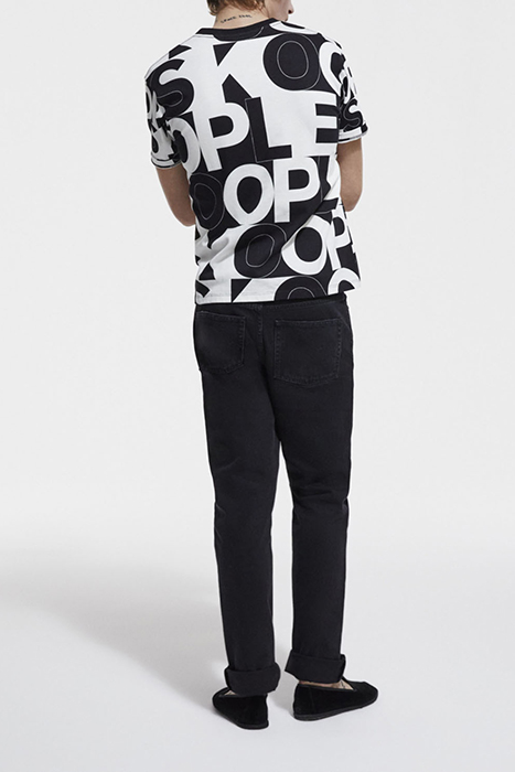 T SHIRT MONOGRAMME BLACK / WHITE 2