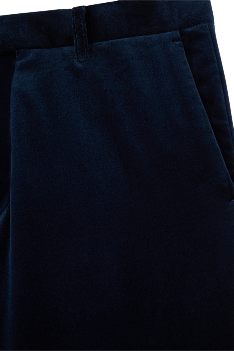 PANTALON COSTUME VELOURS LISSE NAVY 4