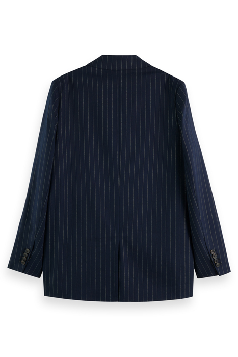 DOUBLE BREASTED PINSTRIPE BOYFRIEND BLAZER NIGHT PINSTRIPE 5