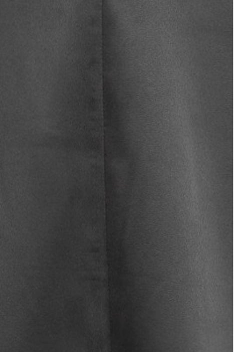 DOUBLE SATIN HALTER-NECK DRESS BLACK 5