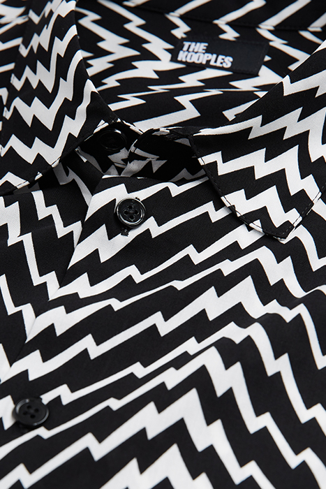 CHEMISE SLIM D BLACK WHITE 2