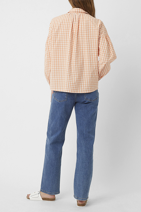 CLASSIC GINGHAM LS POPOVR SHRT ORANGE 3