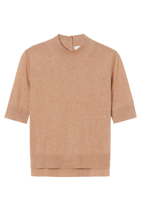 COTTON MERINO TOP CAMEL 3