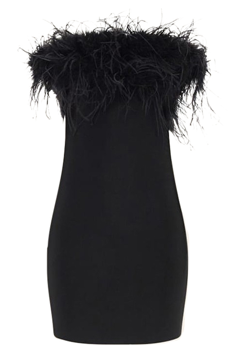 EVITA BANDAGE DRESS JET BLACK 5