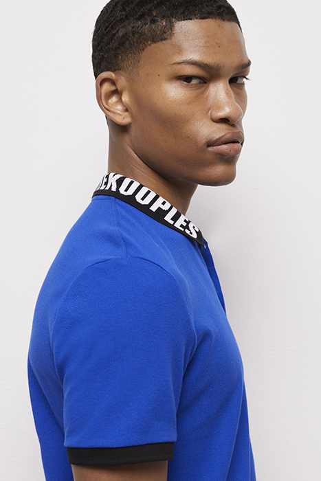 POLO MC RIB LOGO BLUE ELECTRIC 5