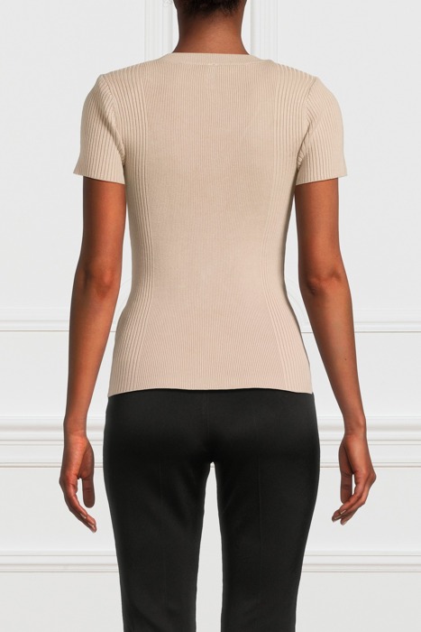 TETI SS VN SWEATER T FAWN TAUPE 2