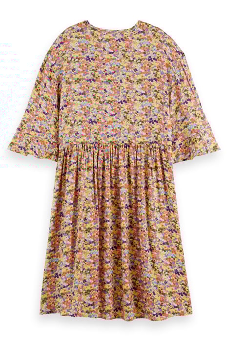 T-SHIRT SHAPE DRESS WITH FLOUNCE SLEEVES COMBO J 5