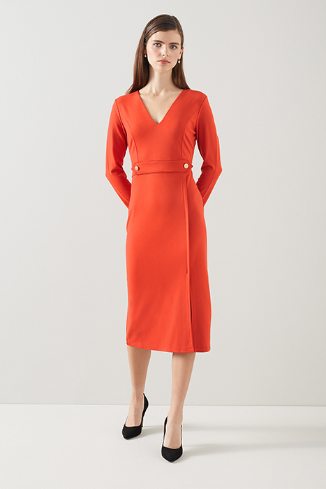 DR SARAH JERSEY DRESS ORANGE 2